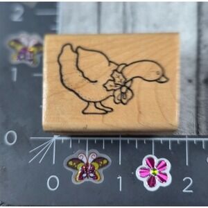 Country Goose Bow D Hunter D0224 Rubber Stamp #R52